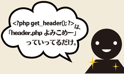 header.phpの読み込み